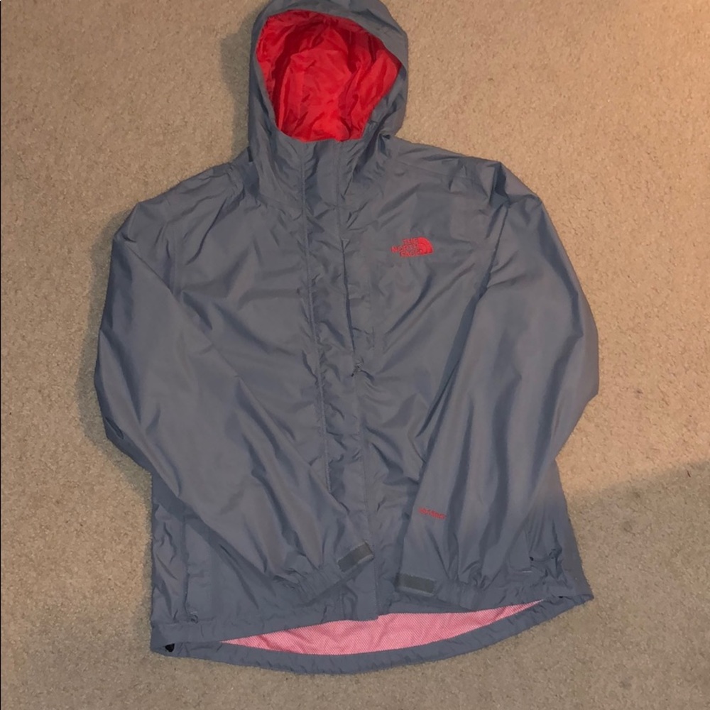 Women’s grey/orange rain jacket